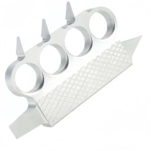 Stainless steel CNC integrated solid knuckle duster EDC