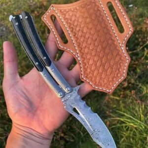 Phantom-Handmade butterfly knife flail knife red sand iron wood