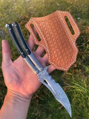 Phantom-Handmade butterfly knife flail knife red sand iron wood