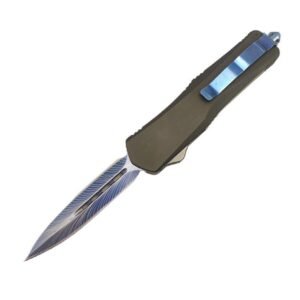 5.5 inch Feather Blade OTF Knife-Blue