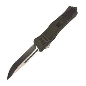 4inch OTF Delta Black Straight Edge Knife