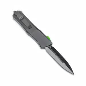 Clear Amber Handle OTF Knife