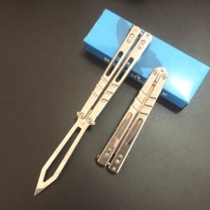 Butterfly swing knife practice tool stainless steel outdoor tool unsharpened