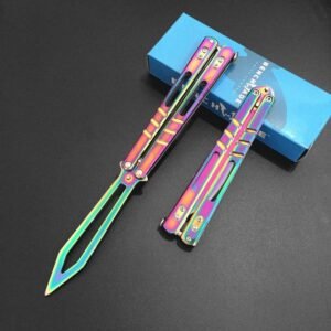 Butterfly swing knife practice tool stainless steel outdoor tool unsharpened