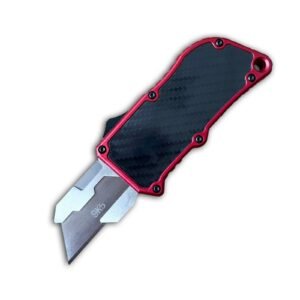 Box Cutter​ Carbon Fiber Utility Knife Blade Equipped With 5 Blades-Red