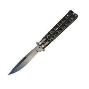 BM 42 Balisong Knife Butterfly Knife Spring Latch Black