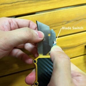 Double Action Box Cutter Utility Knife Blade OTF Knife