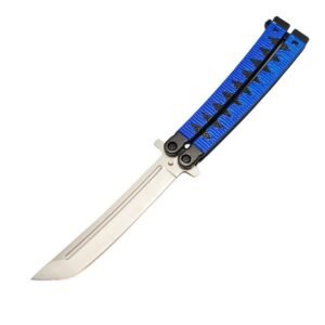 9.5inch Samurai Japanese Style Balisong Butterfly Knife Blue