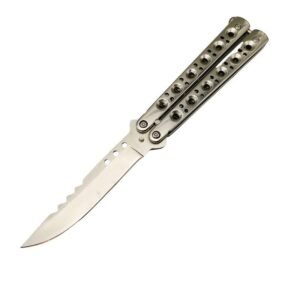 Balisong Knife Silver