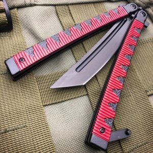 9.5Inch Samurai Japanese Style Tanto Blade Butterfly Knife Balisong