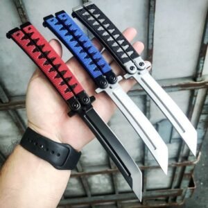 9.5Inch Samurai Japanese Style Tanto Blade Butterfly Knife Balisong