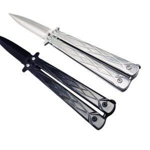 Double Edge Butterfly Knife UK Black