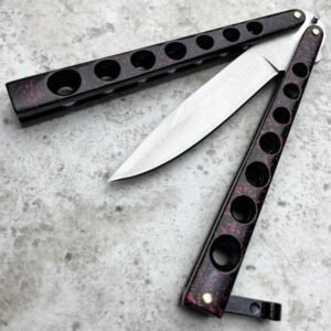 High Quality Helix Butterfly Balisong Knife RED