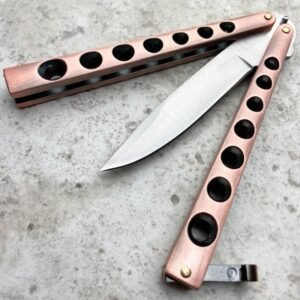 High Quality Helix Butterfly Balisong Knife BRONZE
