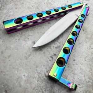 High Quality Helix Butterfly Balisong Knife RAINBOW