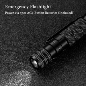 Multi Function Tactical Pen Emergency Flashlight Screwdriver Bottle Opener Window Breaker Outdoor Survival Self Rescue EDC Tool