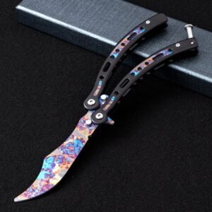 Butterfly practice knife CSGO folding unsharpened hand-throwing ornamental knife hand training knife