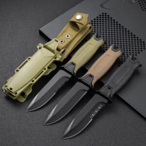 Explorer II outdoor hunting knife wilderness exploration self-defense knife outdoor camping portable knife multi-function tactical knife