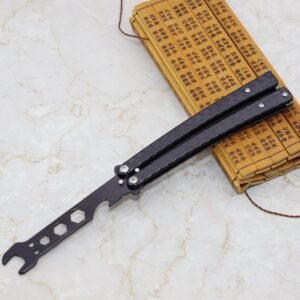 Wrench butterfly practice folding knife CSGO butterfly tool training unbladed butterfly knife tool