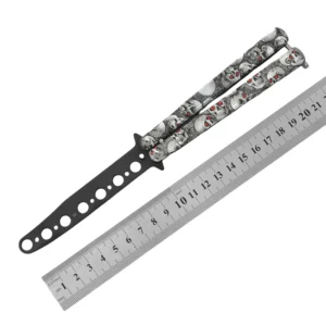 CSGO butterfly knife CS butterfly knife novice practice knife butterfly comb toy practice knife full steel unsharpened