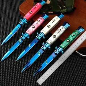 Outdoor multi-function folding knife camping tool high hardness stainless steel fruit knife