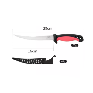6.5 inch stainless steel fishing knife for sea fishing and outdoor fishing
