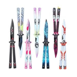 Unsharpened butterfly practice knife color butterfly knife outdoor multi-function folding knife swing