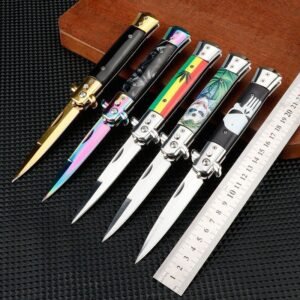 Outdoor folding knife fruit knife portable knife self-defense knife folding