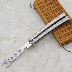 Wrench butterfly practice folding knife CSGO butterfly tool training unbladed butterfly knife tool