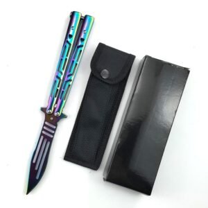 CSGO butterfly practice knife unsharpened portable folding