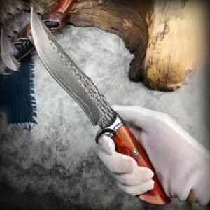 Damascus knife handmade knife forging pattern