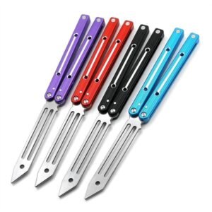 V4 Butterfly 6061 Aluminum Bright Slot Training Balisong Knife