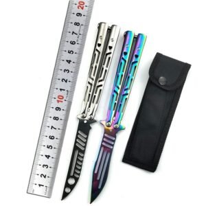 CSGO butterfly practice knife unsharpened portable folding