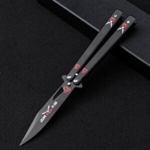 Unsharpened butterfly practice knife color butterfly knife outdoor multi-function folding knife swing