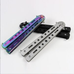 Balisong Butterfly Comb Edc Practice Tool, Safe And Unsharpened, For Beginners