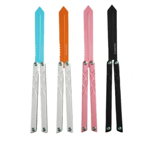 Swordfish training knife butterfly folding knife swing knife practice unsharpened 7 series butterfly knife