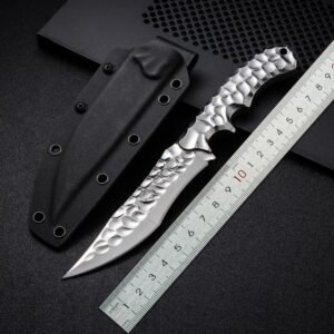 Ice straight knife, high hardness and sharp hunting knife, carry-on straight knife
