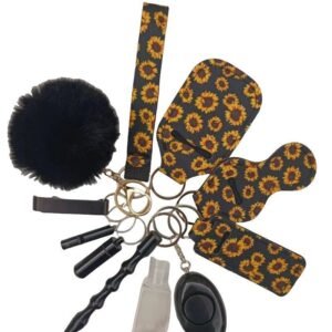 Self Defense Keychain 11-Piece Aluminum Anti-Wolf Alarm Daisy