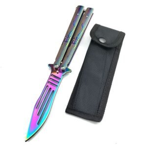 Hot selling unsharpened butterfly practice knife