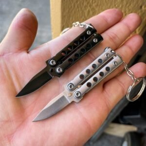 Mini Butterfly Knife keychain small balisong