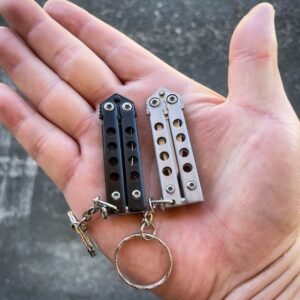 Mini Butterfly Knife keychain small balisong