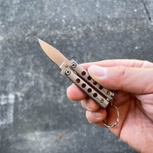 Mini Butterfly Knife keychain small balisong