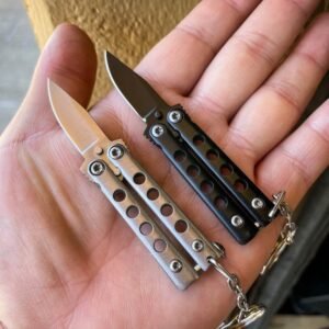 Mini Butterfly Knife keychain small balisong