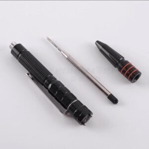 T-7 Double Tungsten Steel Head Defense Tactical Pen Glass Breaker EDC Tactical Survival Pens Multifunction LED Lighting Pen