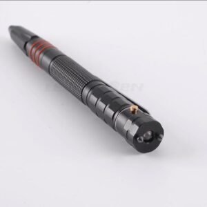 T-7 Double Tungsten Steel Head Defense Tactical Pen Glass Breaker EDC Tactical Survival Pens Multifunction LED Lighting Pen