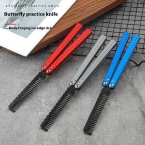 Stainless steel comb Aluminum Handle Practice CSGO