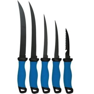 Customized Non-stick Coating Pp+tpr Soft Handle High Carbon Stainless Steel Cutting Fishing Knives Fish Fillet Knife