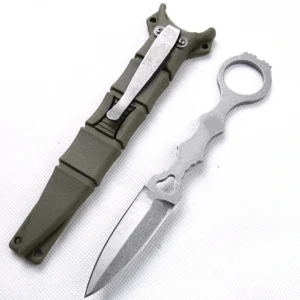Outdoor hunting small straight knife BM butterfly 176 survival camping knife EDC portable knife self-defense knife