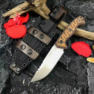 Outdoor forged survival knife high hardness camping sharp portable knife