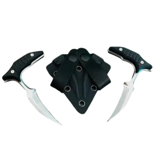 Bee Stinger Double Sheath Version Push Knife Dagger